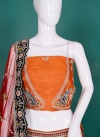 Resplendent Pure Silk Cut Dana Designer Lehenga Choli - 3